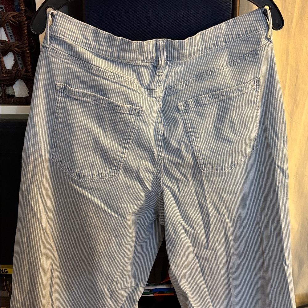 Universal Thread Light Blue and White Striped Pants - Picture 3 of 5